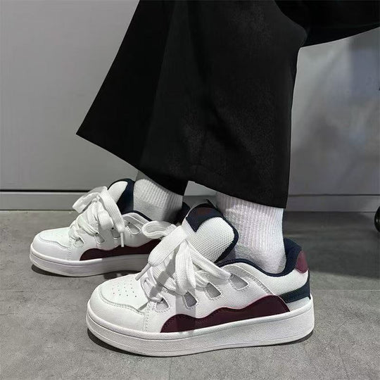 Damen Sportliche Sneakers mit atmungsaktivem Mesh-Obermaterial und robuster Gummisohle EB