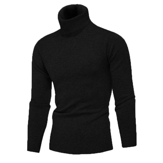 Herren Strickpullover mit hohem Kragen EB