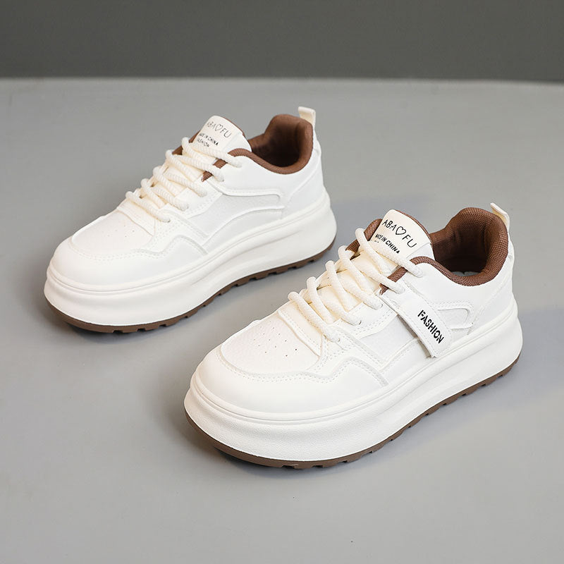 Damen modische Sneakers mit dämpfendem Sohlendesign und hochgezogenem Profil EB