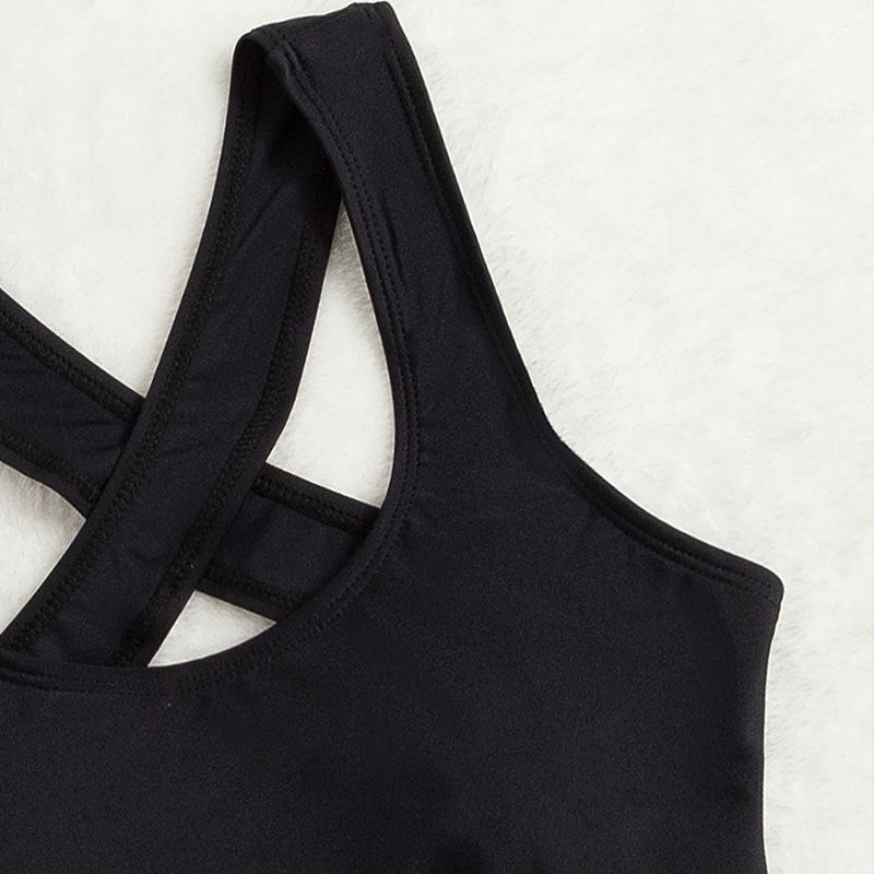 Damen Sportlicher Einteiler Badeanzug EB