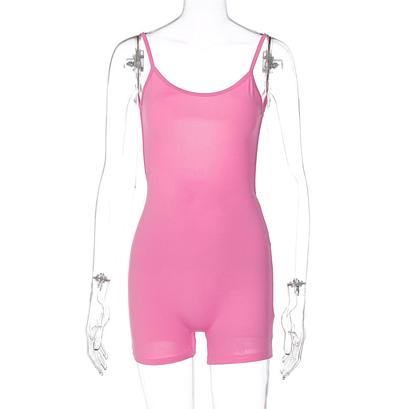 Damen Bodysuit mit schmalem Schnitt und feinen Spaghetti-Trägern EB