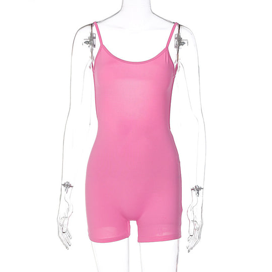 Damen Bodysuit mit schmalem Schnitt und feinen Spaghetti-Trägern EB
