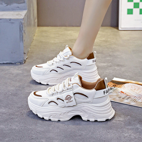Damen sportliche Chunky Sneakers mit rutschfester Sohle und innovativem Design EB
