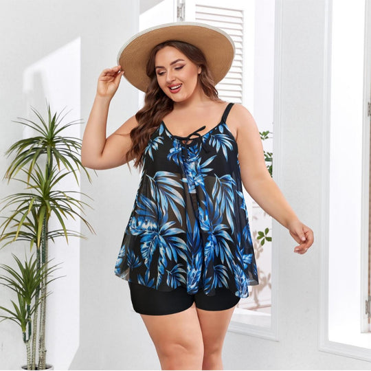 Damen Freizeit-Badeoutfit mit fließendem Schnitt EB