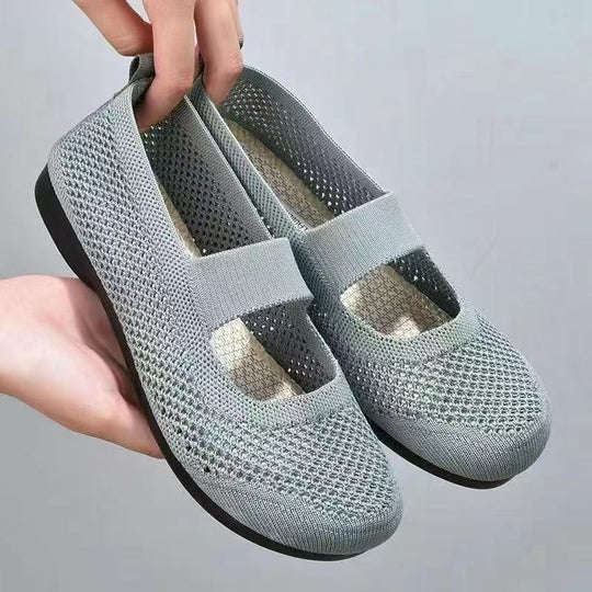 Damen Atmungsaktive Freizeitschuhe mit elastischem Riemen EB