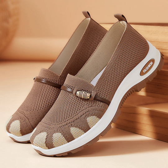 Damen Sportliche Slip-On Schuhe mit flexibler Sohle EB