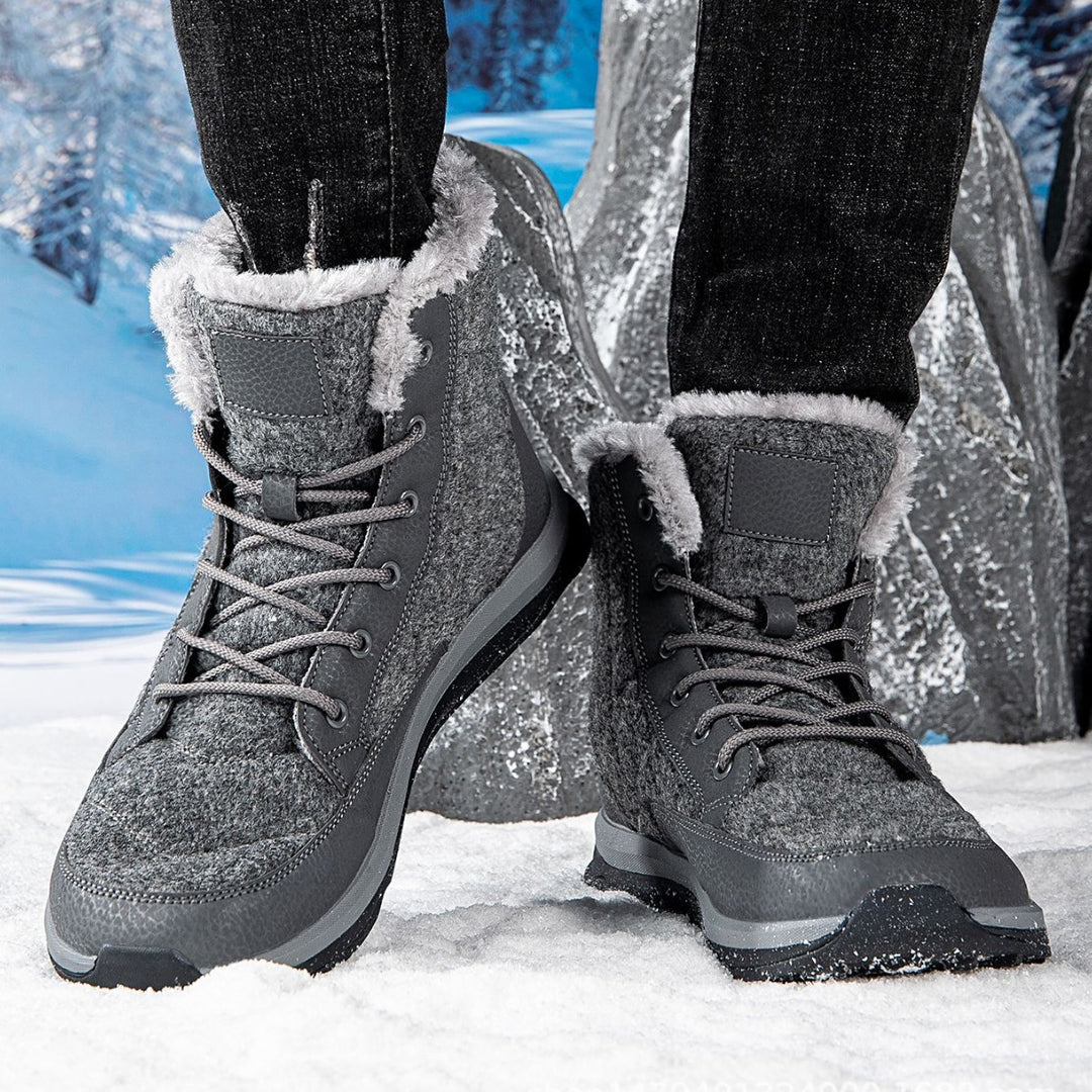 Damen Winterboots mit isolierendem Fleece-Futter und rutschfester Sohle EB
