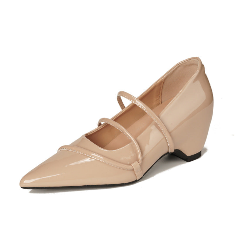 Damen Elegante und bequeme Pumps mit Riemchen EB