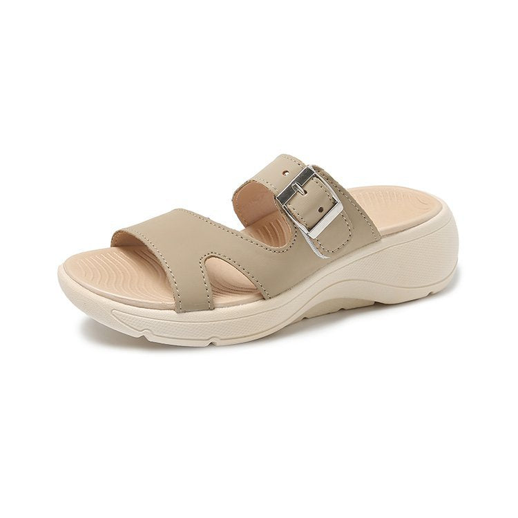 Damen Riemensandalen mit verstellbarem Schnallenverschluss EB