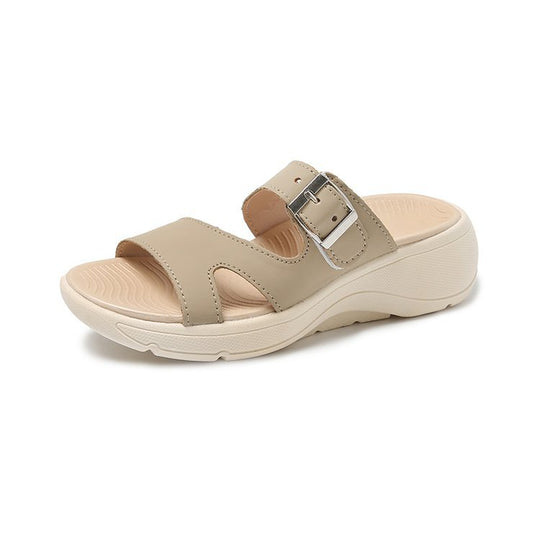 Damen Riemensandalen mit verstellbarem Schnallenverschluss EB