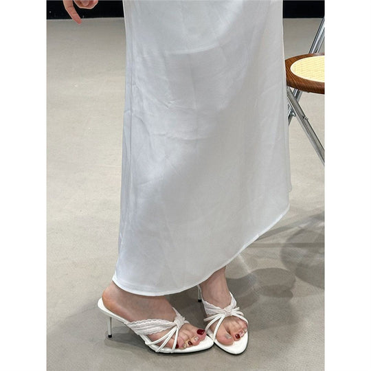 Damen elegante Slipper mit raffinierter Raffung EB