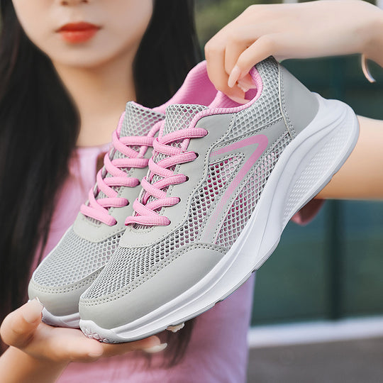 Damen Lauf- und Freizeitschuhe mit atmungsaktivem Mesh-Obermaterial und dämpfender Sohle EB