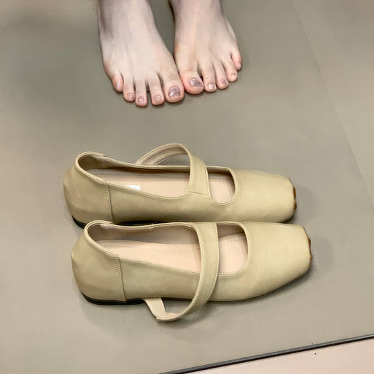 Damen Ballerinas mit elastischem Riemchen und komfortablem Fußbett EB