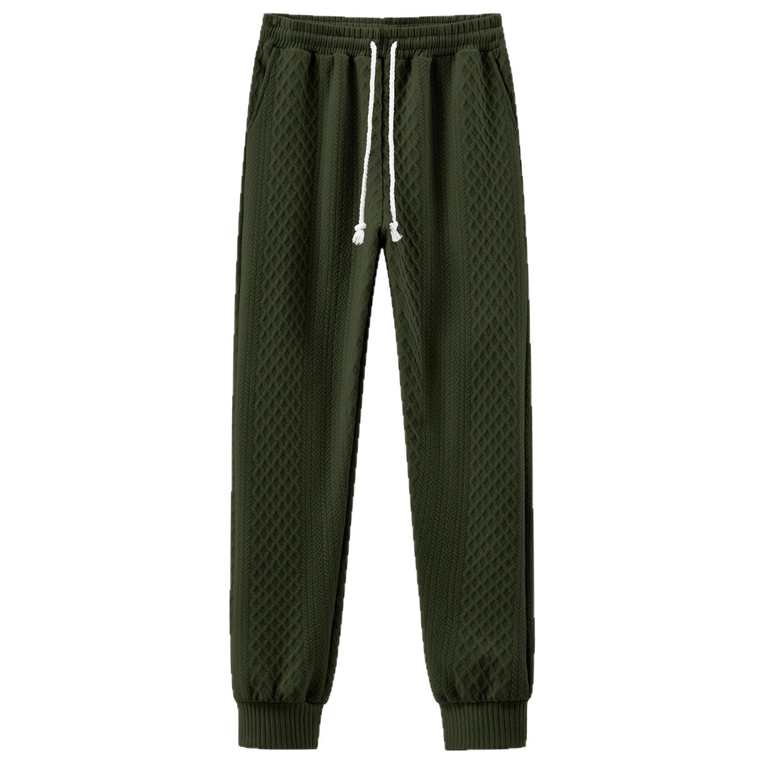 Herren Komfortable Strick-Jogginghose mit modernem Design und elastischem Bund EB