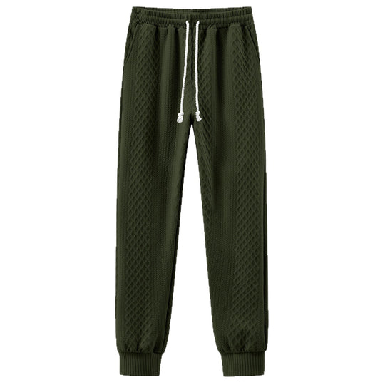 Herren Komfortable Strick-Jogginghose mit modernem Design und elastischem Bund EB