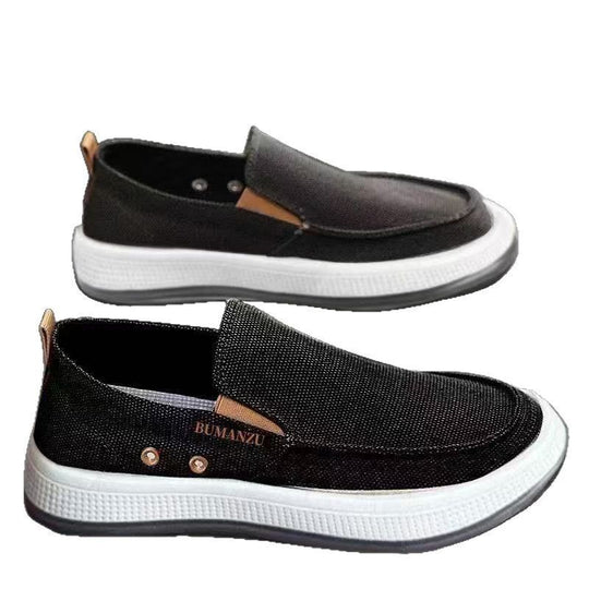 Damen Bequeme Slip-On Sneakers mit atmungsaktiver Oberflächenstruktur EB