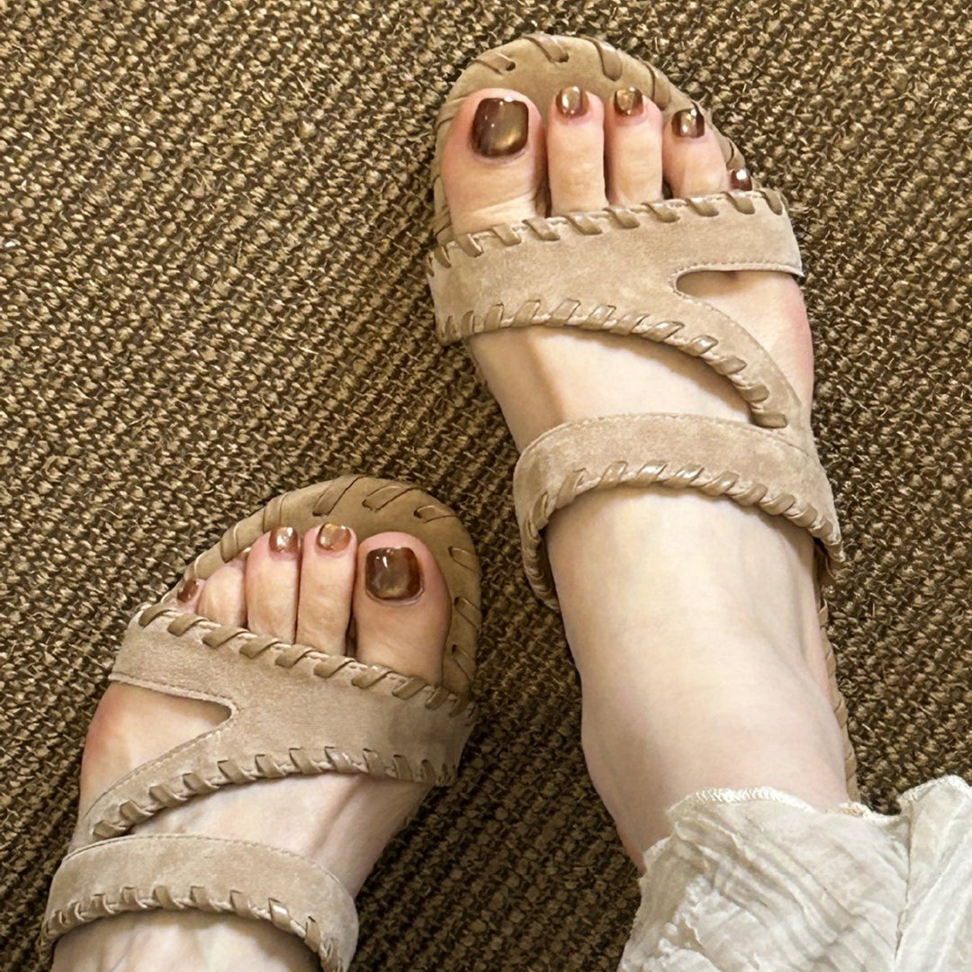 Damen Tra spezielle Sandalen mit geflochtenem Riemendesign EB