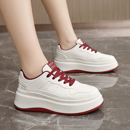 Damen Modische Chunky Sneakers mit dämpfender Laufsohle und atmungsaktivem Obermaterial EB