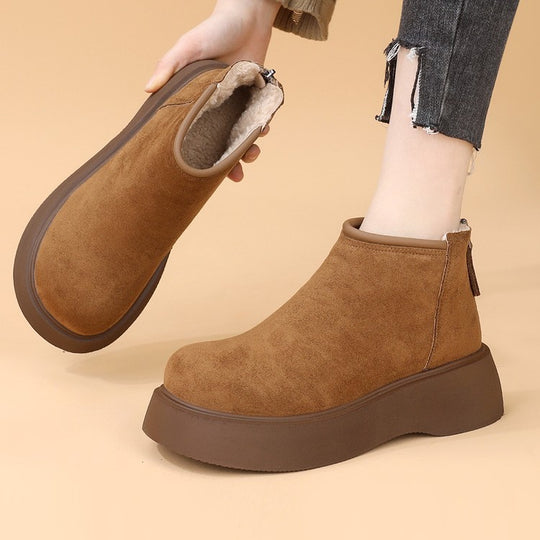Damen Winterstiefeletten mit bequemem Fleece-Futter EB