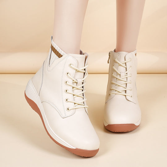 Damen Hohe Schnürstiefel mit flexiblem Tragekomfort und stylischem Design EB