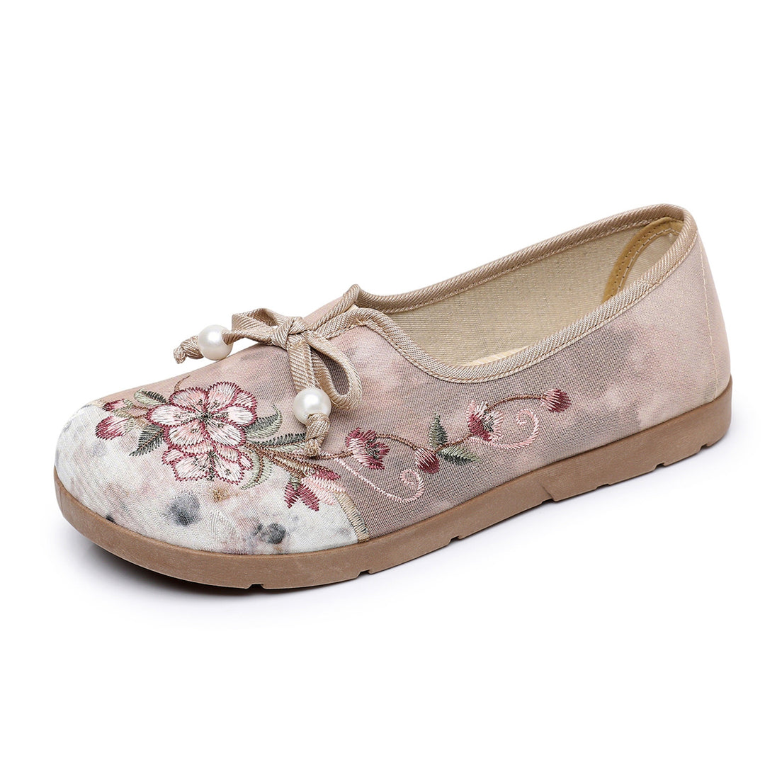 Damen Blumenausgestattete Ballerinas EB