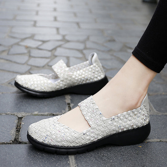 Damen Komfortable Ballerinas mit flexiblem Design und rutschfester Sohle EB