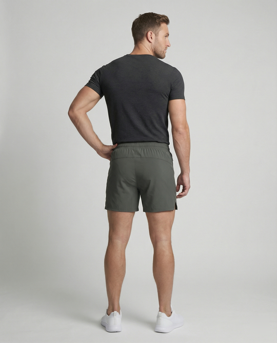 Herren Sportliche Multifunktions-Shorts mit schnell trocknender Technologie und praktischen Reißverschlusstaschen EB