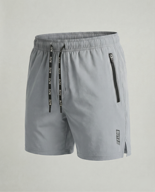 Herren Sportliche Multifunktions-Shorts mit schnell trocknender Technologie und praktischen Reißverschlusstaschen EB