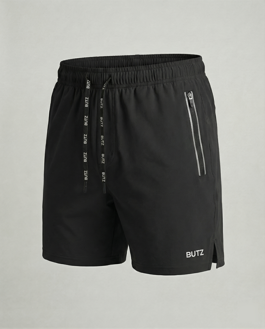 Herren Sportliche Multifunktions-Shorts mit schnell trocknender Technologie und praktischen Reißverschlusstaschen EB