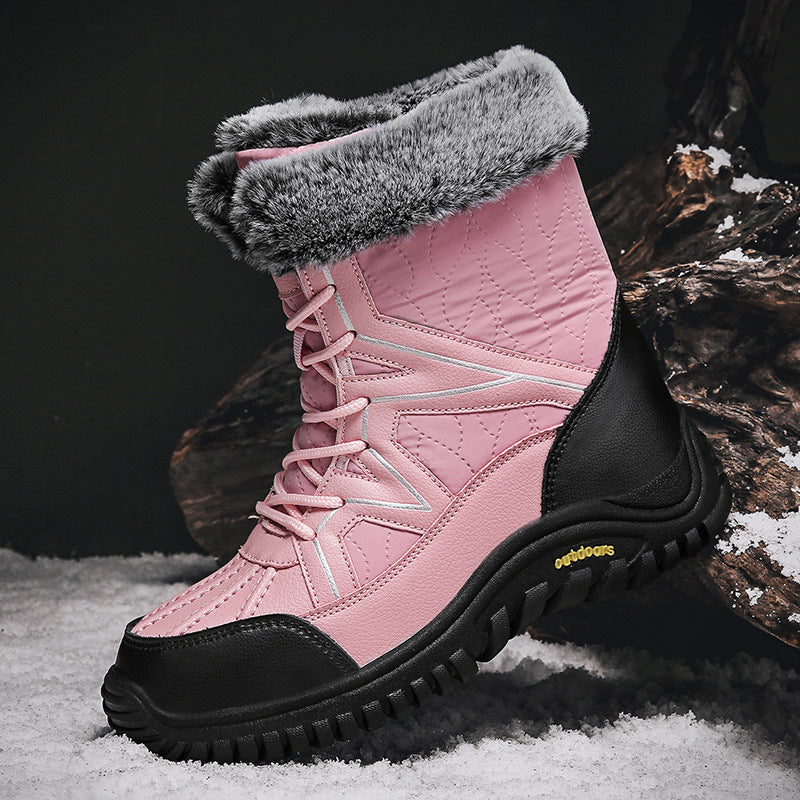 Damen Winter Stiefel mit isolierendem Futter und rutschfester Sohle EB