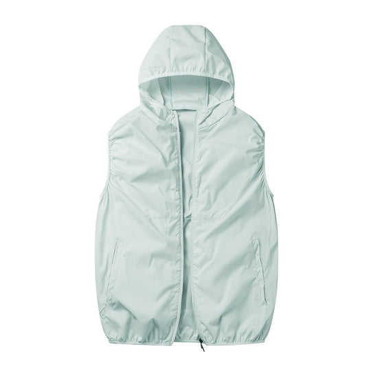 Unisex nan leichte winddichte Laufweste mit durchgehendem Reißverschluss und reflektierenden Details R&B