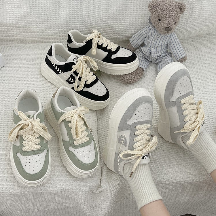 Damen Sneakers mit modischem Design und bequemem Plateau EB