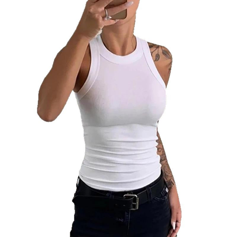 Damen ärmelloses Basic-Top aus atmungsaktivem Material EB