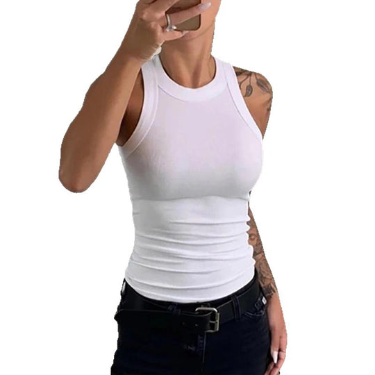 Damen ärmelloses Basic-Top aus atmungsaktivem Material EB