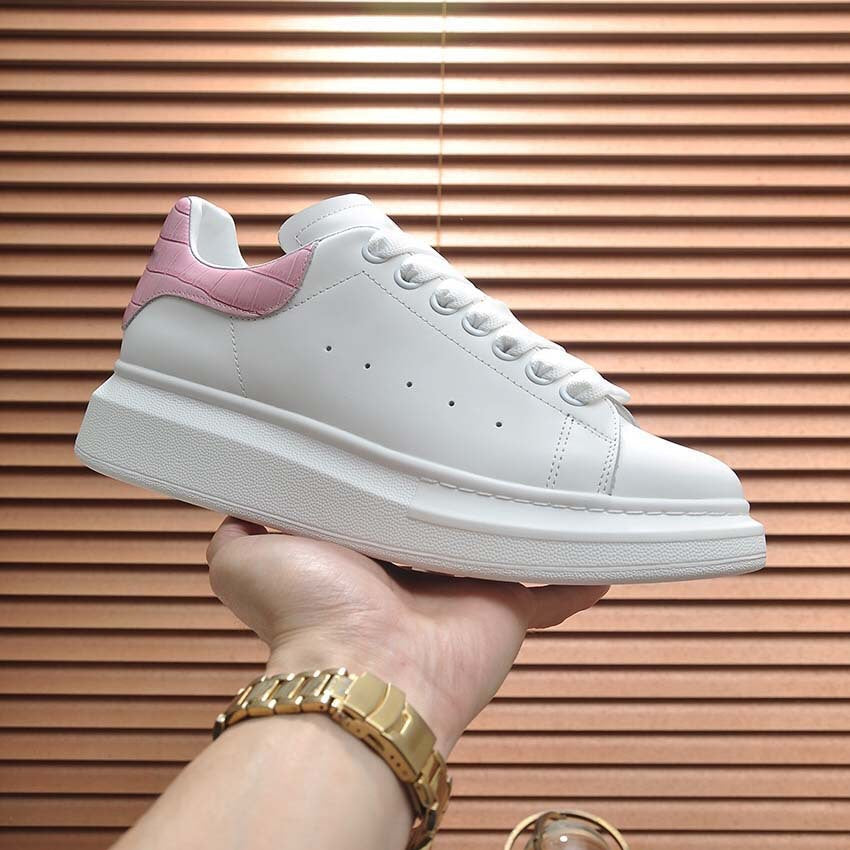 Damen Sportliche Sneakers mit modischer Lederspitze und gepolsterter Sohle EB