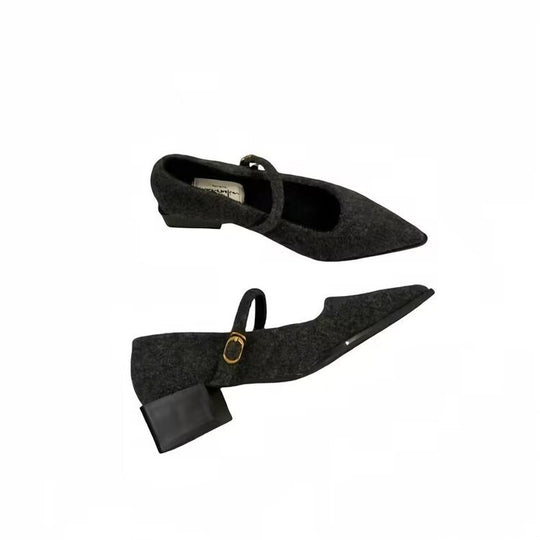 Damen elegante Ballerina-Schuhe mit modischem Riemchen und komfortabler Innensohle EB