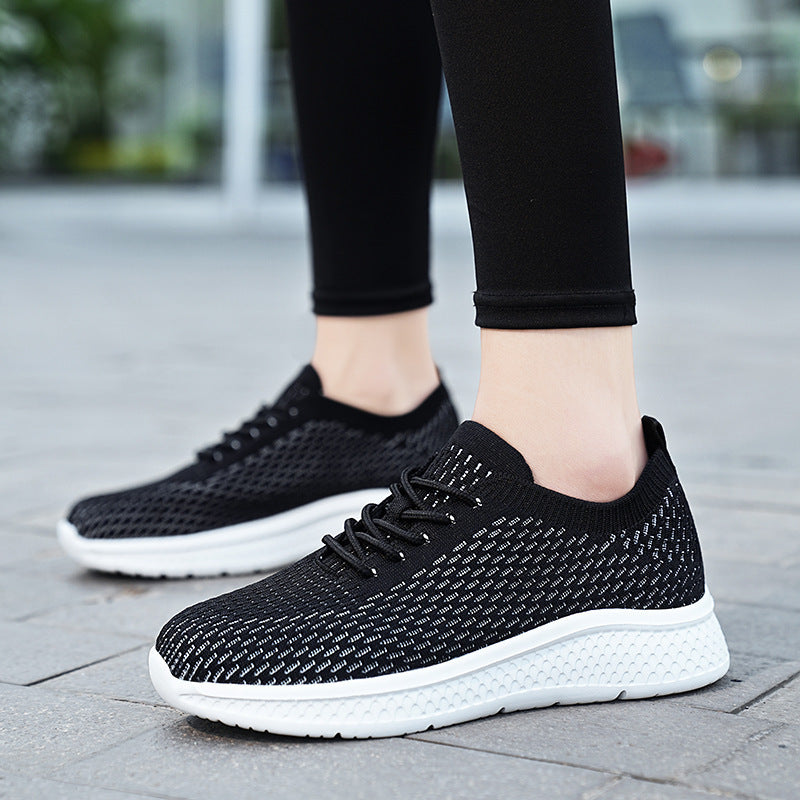 Damen Sportliche Freizeitsneaker mit atmungsaktivem Mesh-Obermaterial EB