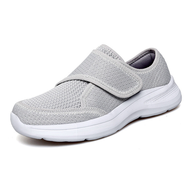 Damen Bequeme Slip-On Freizeitschuhe mit verstellbarem Klettverschluss EB