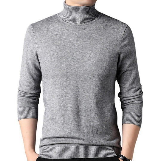 Herren figurbetonter Pullover mit Rollkragen EB