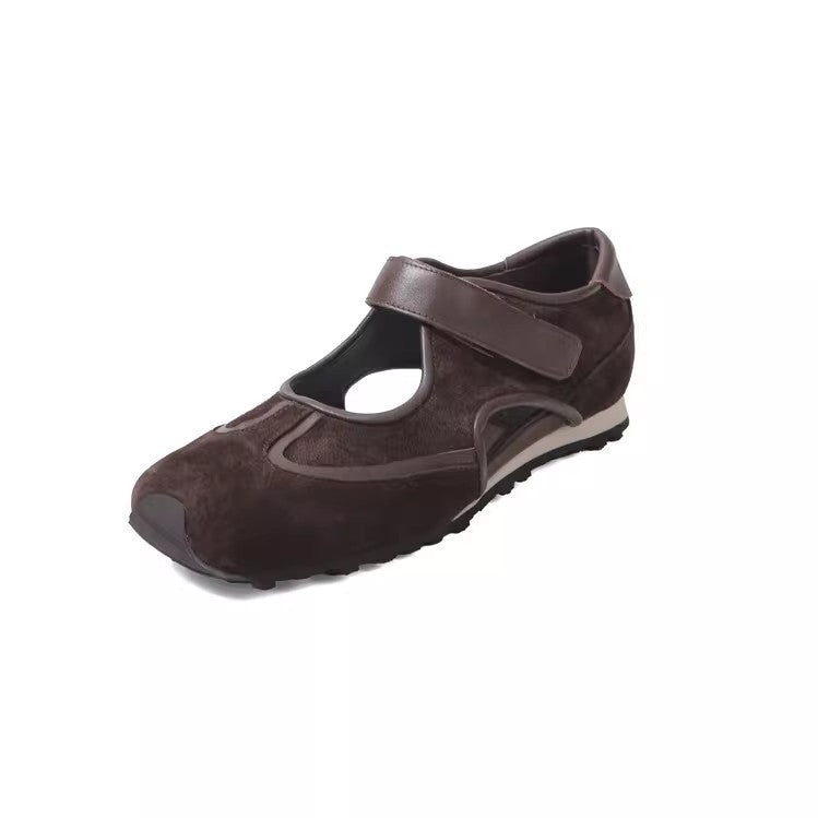 Damen Komfortable Clogs mit verstellbarem Klettverschluss und atmungsaktiver Sohle EB