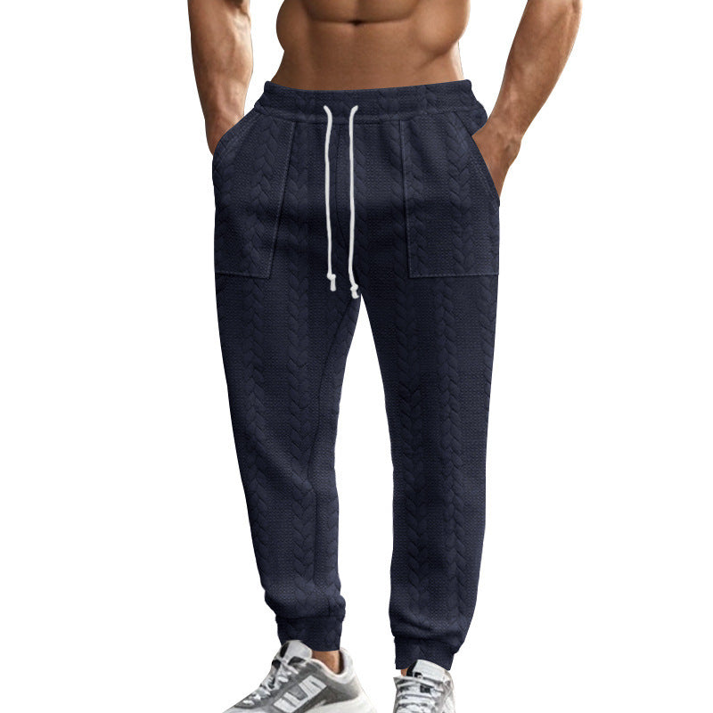 Herren Bequeme Trainingshose mit seitlichen Taschen und regulierbarem Kordelzug EB
