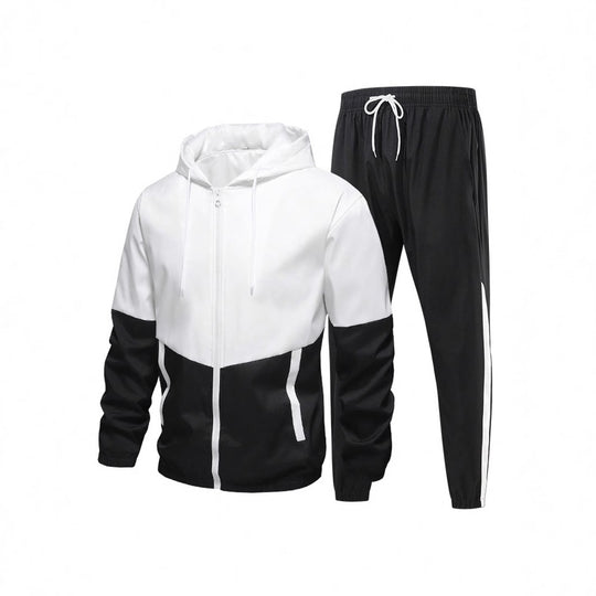 Herren Sportanzug mit atmungsaktiver Jacke und elastischen Jogginghosen EB