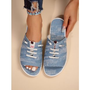 Damen Freizeitschuhe mit modischem Offene Zehen Bereich EB