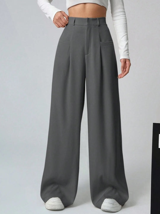 Damen Weite Bundfaltenhose EB