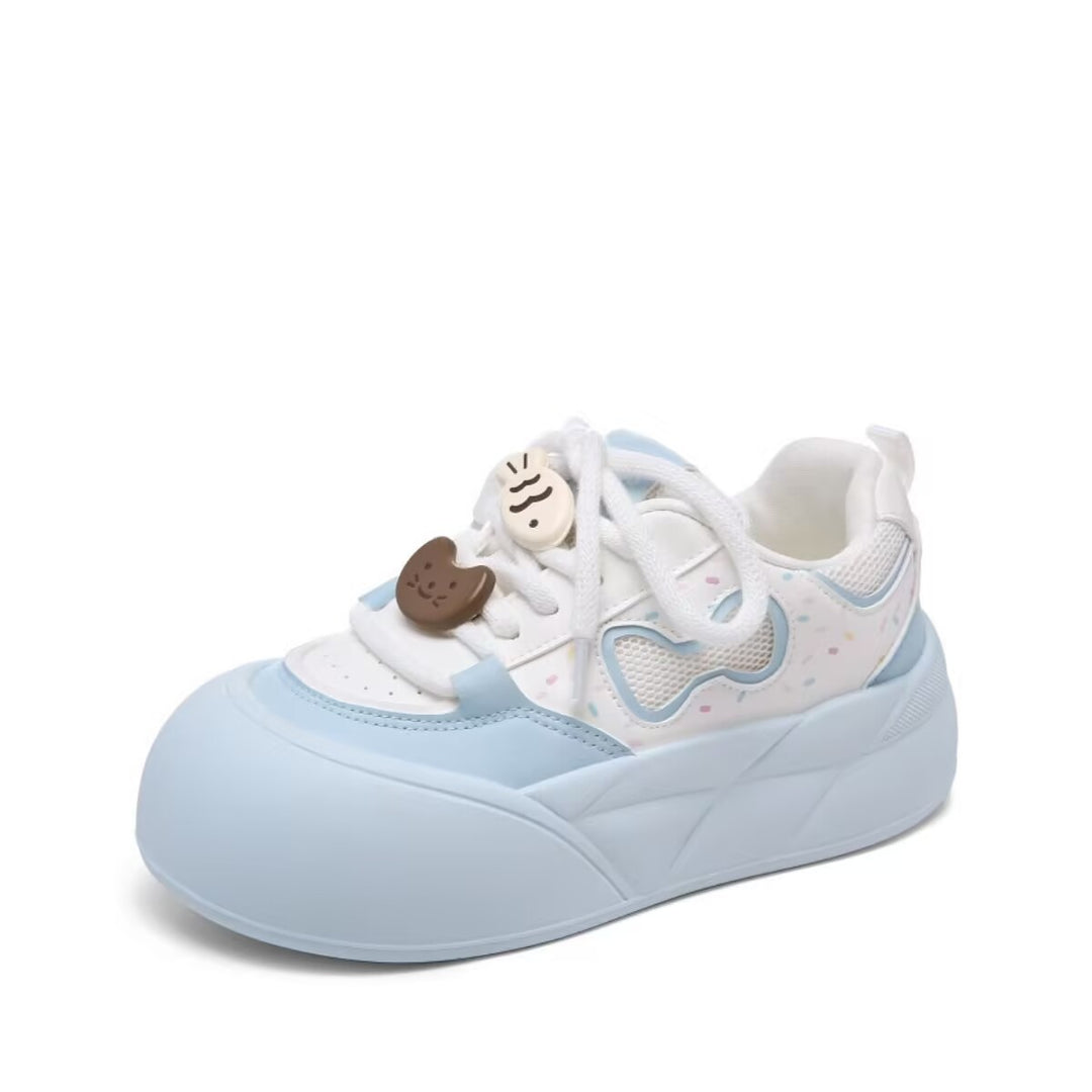 Damen Sneakers mit floralem Schnürdesign EB
