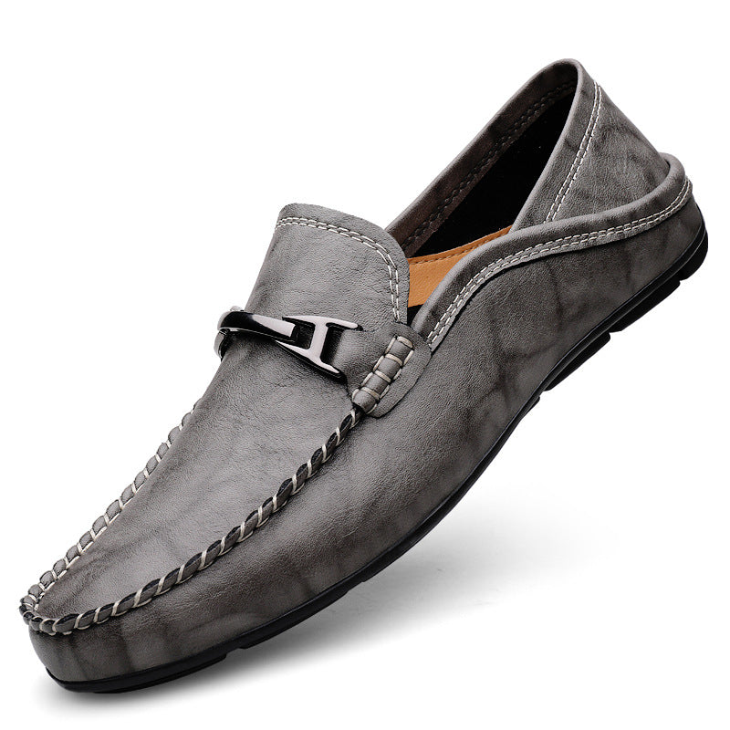 Herren Elegante Mokassins mit kunstvoller Naht und flexibel gestalteter Sohle EB