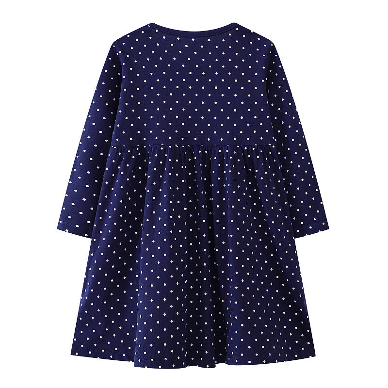 Mädchen Langarmkleid mit festlichem Einhorn-Motiv EB