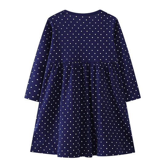 Mädchen Langarmkleid mit festlichem Einhorn-Motiv EB