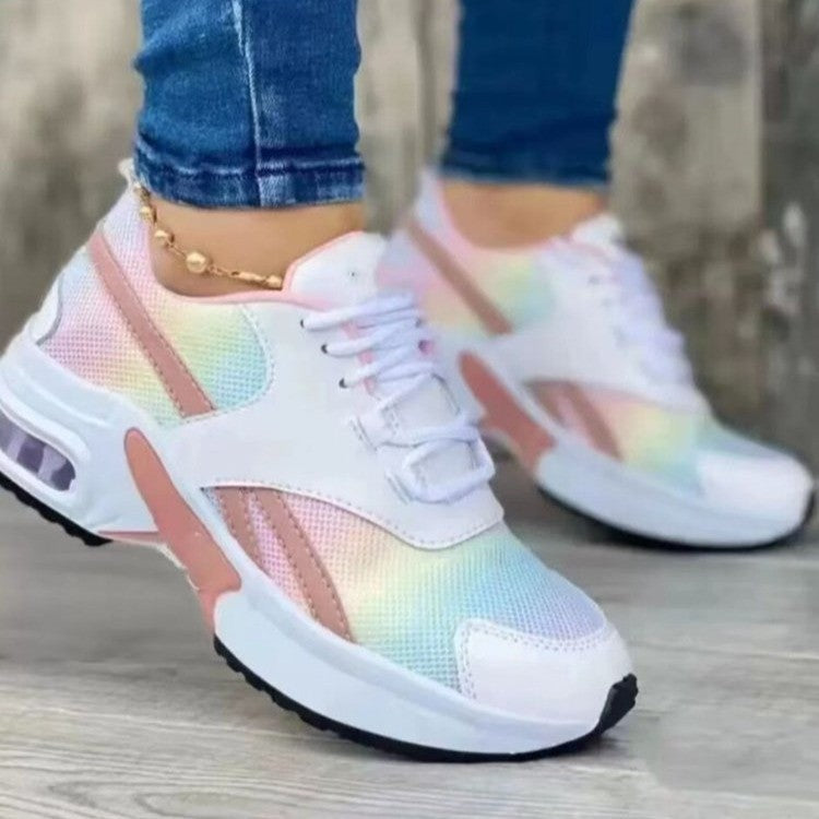 Damen modische Sneakers mit dämpfender Air-Sohle und atmungsaktiver Obermaterialstruktur EB