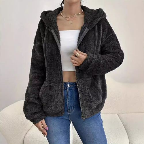 Damen Kuscheljacke mit hoher Wärmeisolation und großzügigen Taschen EB
